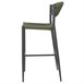 Bolero Eden PE gevlochten rattan outdoor barkrukken groen (2 stuks)
