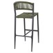 Bolero Eden PE gevlochten rattan outdoor barkrukken groen (2 stuks)