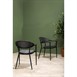 Bolero Santiago outdoor armstoelen zwart (4 stuks)
