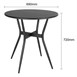 Bolero Santiago Buiten Tafel Zwart 690mm