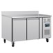Polar U-Series Dubbele Deurs Werkbank koeling met Achterwand 282Ltr