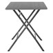 Bolero Vierkante Opvouwbare Tafel HDPE Hout Effect 620mm