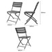Bolero Opvouwbare Stoelen Grijs Hout Effect (2 stuks)