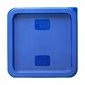 Hygiplas vierkant deksel blauw klein