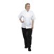 Whites Boston unisex koksbuis korte mouw wit
