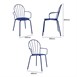 Bolero Adeline Armstoelen Donkerblauw (4 stuks)