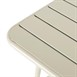 Bolero Amalfi Vierkante Gelat Staal Inklapbare Tafel Taupe 700mm