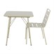 Bolero Amalfi Vierkante Gelat Staal Inklapbare Tafel Taupe 700mm