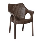 Bolero Elements Polypropyleen Armstoelen Donkerbruin (4 stuks)