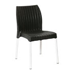 Bolero Elements Polypropyleen Rotan Stoelen Zwart (4 stuks)