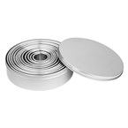 Vogue RVS Ronde Gladde Uitstekers (12 stuks)