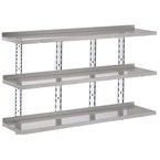 Gastro-M Complete Shelving 3 niveaus 200x40cm - volledige montageset (excl. schroeven)