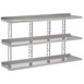 Gastro-M Complete Shelving 3 niveaus 200x40cm - volledige montageset (excl. schroeven)