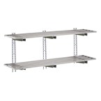 Gastro-M complete wandrek 2 niveaus 140x40cm - complete montageset (excl. schroeven)
