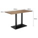Bolero eettafel voor binnen licht hout 1200mm