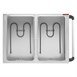 Buffalo Mobiele bain marie wagen 2x 1/1GN