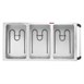 Buffalo mobiele bain-marie trolley 3x 1/1GN