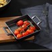 Olympia gietijzeren vierkante schaal met oren 130x130mm