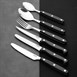 Olympia Taverna dessertlepels met zwarte handgrepen (12 stuks)
