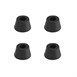 Buffalo Zwarte rubberen voetjes (4 stuks)