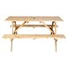 Bolero Elements houten picknicktafel en bankenset 1,52 m