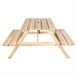 Bolero Elements houten picknicktafel en bankenset 1,52 m