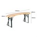 Bolero Duitse bierbank en ronde tafelset 1670x460mm