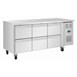 Polar U-Series Gastronorm koelwerkbank met zes laden