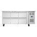 Polar U-Series Gastronorm koelwerkbank met zes laden