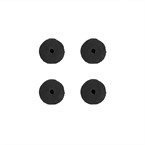 Buffalo waterboiler rubberen voetjes (4 stuks)