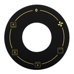 Buffalo 600 Series etiket voor bedieningspaneel van oven