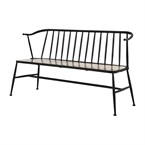 Bolero Alma bank met latten en gebogen rugleuning 
