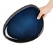 Olympia Luna steengoed borden driehoekig middernachtblauw 275x210mm (6 stuks) JK242
