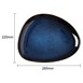 Olympia Luna steengoed borden driehoekig middernachtblauw 275x210mm (6 stuks) JK242