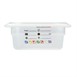 Cambro Safetrak IML polypropyleen voedselopslagbak 1/6 GN