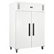 Polar G-serie vrieskast staand dubbeldeurs wit 1152L