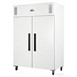 Polar G-serie vrieskast staand dubbeldeurs wit 1152L