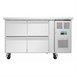Polar U-serie RVS koelwerkbank 4 laden gastronorm 105L