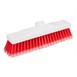 Jantex hygiënische bezemkop zachte borstelharen rood 300mm