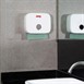 Jantex ABS kunststof handdoekdispenser slank wit