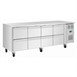 Polar U Series RVS koelwerkbank gastronorm met 8 laden