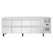 Polar U Series RVS koelwerkbank gastronorm met 8 laden