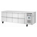Polar U Series RVS koelwerkbank gastronorm met 8 laden