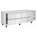 Polar U Series RVS koelwerkbank gastronorm met 8 laden