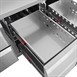 Polar U Series RVS koelwerkbank gastronorm met 8 laden