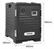 Vogue geïsoleerde voedseltransportbox frontlader 1/1GN zwart