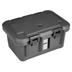 Vogue isotherme voedseltransportbox bovenlader zwart GN 1/1