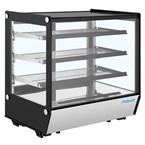 Polar G-Series vierkante glazen koelwerkbank display 185L