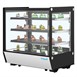 Polar G-Series vierkante glazen koelwerkbank display 185L