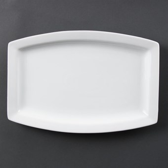 Olympia Whiteware rechthoekig schaal 32cm (6 stuks)